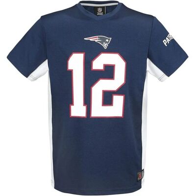 Fanatics Patriots Brady 12 Navy Short Sleeve T-Shirt - T-Shirt Fanatics Patriots Brady 12 Navy Short Sleeve T-Shirt - T-Shirt