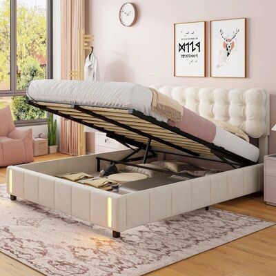 TANANT - Letto contenitore 140x200 cm - Cama con almacenamiento TANANT - Letto contenitore 140x200 cm - Cama con almacenamiento