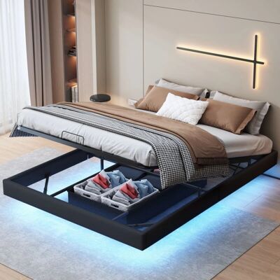 TANANT - Letto contenitore 160x200 - 160x200 cm - LED - Bed TANANT - Letto contenitore 160x200 - 160x200 cm - LED - Bed