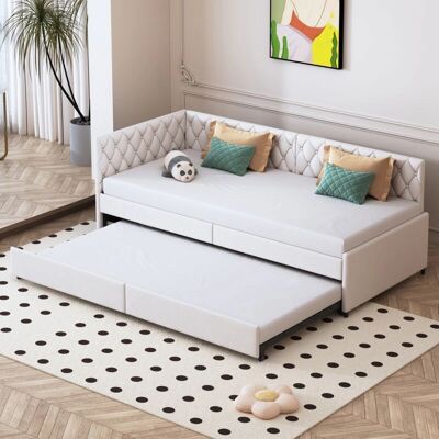 TANANT - 90x200 cm pull-out - Terciopelo - 180x200 cm - Sofá cama TANANT - 90x200 cm pull-out - Terciopelo - 180x200 cm - Sofá cama