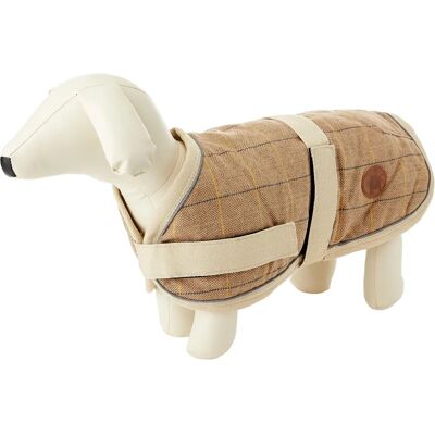 Petface Tan Tweed Dog Coat - 40cm Petface Tan Tweed Dog Coat - 40cm