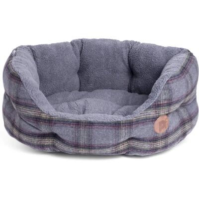 Lit pour Chien Ovale Tweed Grey Petface - Grand Lit pour Chien Ovale Tweed Grey Petface - Grand