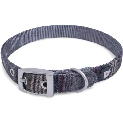 Petface Grauer Tweed-Hundehalsband - Groß - 0,5 x 2,5 x 71cm Petface Grauer Tweed-Hundehalsband - Groß - 0,5 x 2,5 x 71cm
