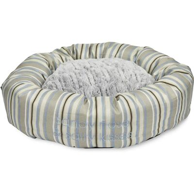 Lit rond pour chien Petface Sandpiper Stripe - Grand - 17 x 70 x 70cm Lit rond pour chien Petface Sandpiper Stripe - Grand - 17 x 70 x 70cm