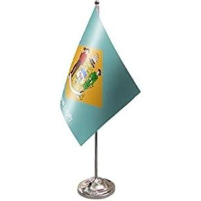 Az Flag Delaware Satijnen Tafelvlag 22x15cm Az Flag Delaware Satijnen Tafelvlag 22x15cm
