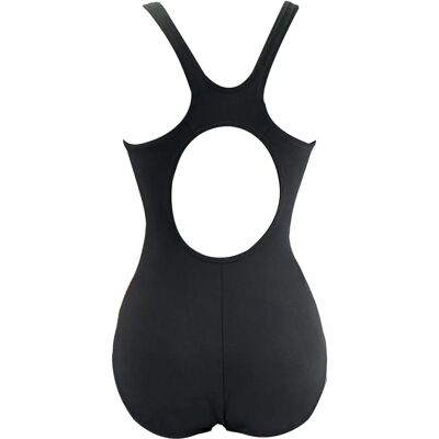 Speedo Black/Orange Muscleback Swimsuit - Size 8 UK Speedo Black/Orange Muscleback Swimsuit - Size 8 UK
