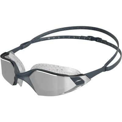 Speedo Aquapulse Pro Grey Silver Mirrored Goggles - Unisex Speedo Aquapulse Pro Grey Silver Mirrored Goggles - Unisex