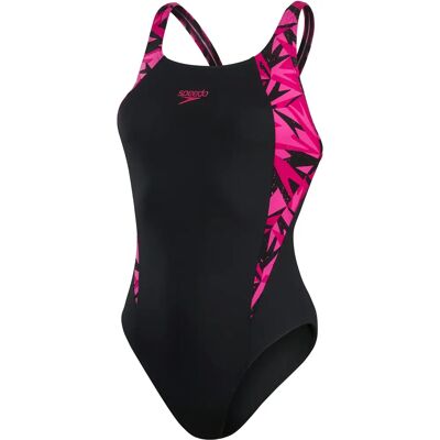 Speedo Hyperboom Splice Muscleback Maillot de Bain (8-13470G720) noir/rose Speedo Hyperboom Splice Muscleback Maillot de Bain (8-13470G720) noir/rose