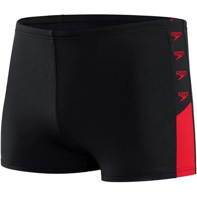 Speedo Boom Logo Splice Black Swimsuit - Swimwear Speedo Boom Logo Splice Black Swimsuit - Swimwear