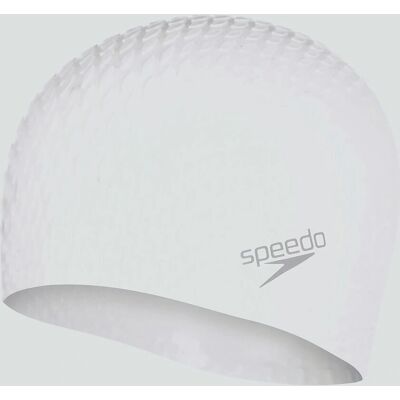 Bonnet de natation Speedo 8139540003ONESZ Blanc à texture de bulles Bonnet de natation Speedo 8139540003ONESZ Blanc à texture de bulles
