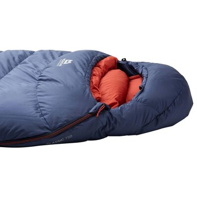 Mountain Equipment Classic Eco 750 Lang Linker Reißverschluss Dämmerungsblau Mountain Equipment Classic Eco 750 Lang Linker Reißverschluss Dämmerungsblau
