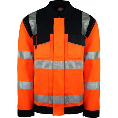 Dickies Hoge Zichtbaarheid Oranje/Navy SA24 7JK Jas - S Dickies Hoge Zichtbaarheid Oranje/Navy SA24 7JK Jas - S