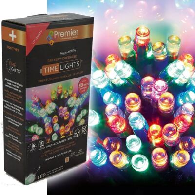 Premier 600 LED 60m Multi-Coloured Outdoor String Lights - String Lights Premier 600 LED 60m Multi-Coloured Outdoor String Lights - String Lights