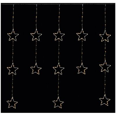 Premier - Christmas Flashing Star LED - 1.3 x 1.2m White Mix - Curtain lights Premier - Christmas Flashing Star LED - 1.3 x 1.2m White Mix - Curtain lights