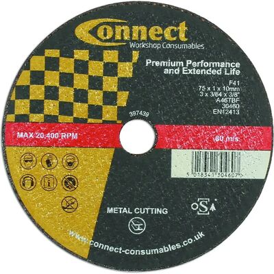 Abracs 30460 Cutting Discs - 75mm Pack of 10 Abracs 30460 Cutting Discs - 75mm Pack of 10