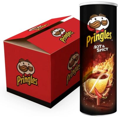 Pringles - Chips Hot & Spicy 165 g - 19 pièces - Snack - Publicité Pringles - Chips Hot & Spicy 165 g - 19 pièces - Snack - Publicité