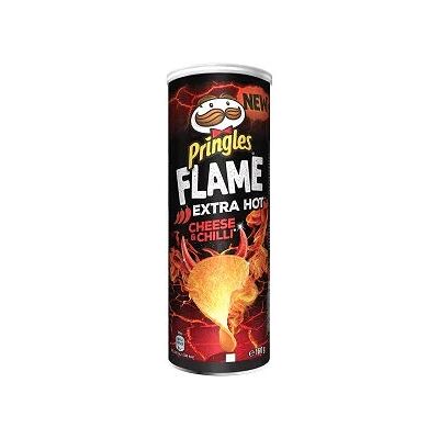 Pringles Flamme Fromage et Chili - Chips de pomme de terre - Publicité Pringles Flamme Fromage et Chili - Chips de pomme de terre - Publicité