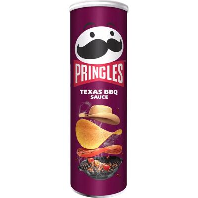 Pringles - Texas BBQ - 185 g - Barbecue - Potato chips Pringles - Texas BBQ - 185 g - Barbecue - Potato chips