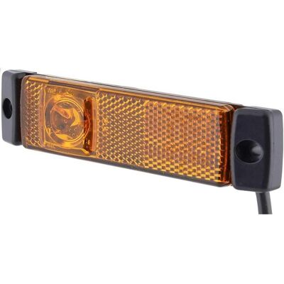Hella Luz de Contorno Lateral - 008 645-001 - LED, Negro, 130x32 mm - Luz de Bordo Hella Luz de Contorno Lateral - 008 645-001 - LED, Negro, 130x32 mm - Luz de Bordo
