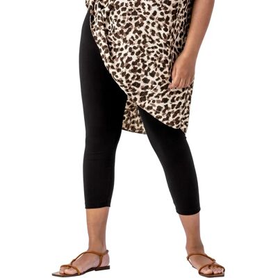 Roman Curve Cropped Elastic Waist Leggings - Black - Size 18 - Leggings Roman Curve Cropped Elastic Waist Leggings - Black - Size 18 - Leggings