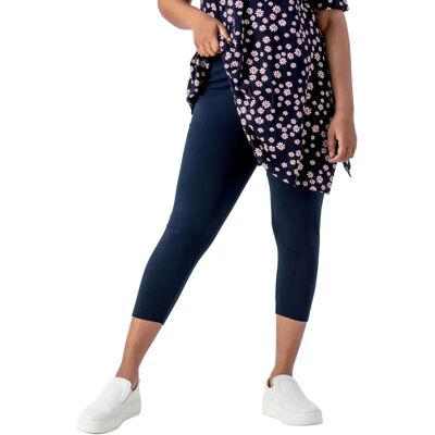 Curve Navy Kurze Leggings - Elastischer Bund Curve Navy Kurze Leggings - Elastischer Bund