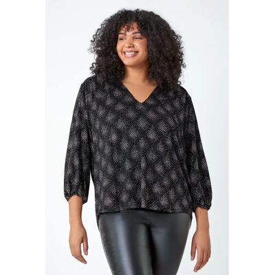 Roman Curve Pink Glitter Sparkle Tunic Top - Womens - Size 26-28 Roman Curve Pink Glitter Sparkle Tunic Top - Womens - Size 26-28