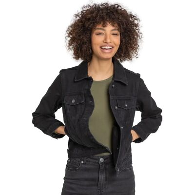 Veste en denim coton noir Roman - Coupe classique - Veste Veste en denim coton noir Roman - Coupe classique - Veste