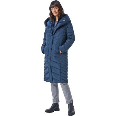 Roman Midnight Blue Hooded Quilted Coat - Size 16 - Coat Roman Midnight Blue Hooded Quilted Coat - Size 16 - Coat