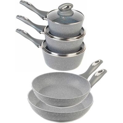 Salter Set di 3 padelle Marblestone - Pentole Salter Set di 3 padelle Marblestone - Pentole