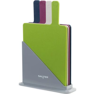 Set de 4 planches à découper multicolores Salter BW04768 Set de 4 planches à découper multicolores Salter BW04768