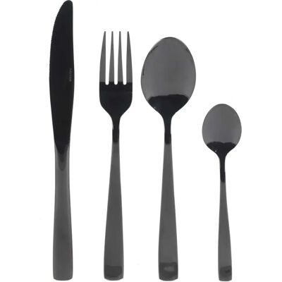 Salter Regal Black Ensemble de Couverts 16 Pièces - Set de Couverts Salter Regal Black Ensemble de Couverts 16 Pièces - Set de Couverts