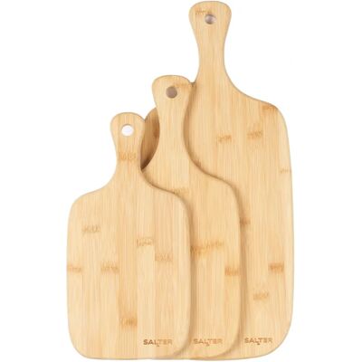 Set de 3 Planchettes en Bambou Salter - 30/35/45 cm - Design Moderne Set de 3 Planchettes en Bambou Salter - 30/35/45 cm - Design Moderne