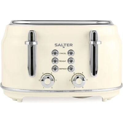Salter Retro 4 Slice Cream Toaster - Toaster Salter Retro 4 Slice Cream Toaster - Toaster