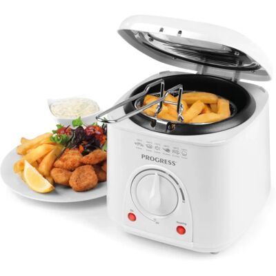 Progress 1L - White - Mini Deep Fryer Progress 1L - White - Mini Deep Fryer