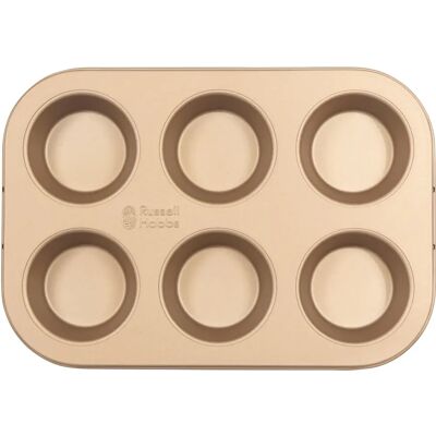 Russell Hobbs RH02151GEU7 Golden Muffin Tray - Muffin, Cupcake, Yorkshire Pudding Russell Hobbs RH02151GEU7 Golden Muffin Tray - Muffin, Cupcake, Yorkshire Pudding
