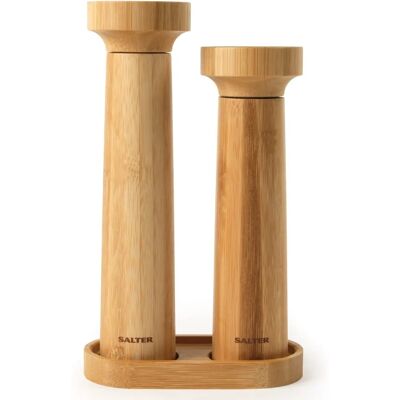 Salter 7614 WDXR Eco Bambú Sal y Pimienta Molinillo Conjunto Salter 7614 WDXR Eco Bambú Sal y Pimienta Molinillo Conjunto