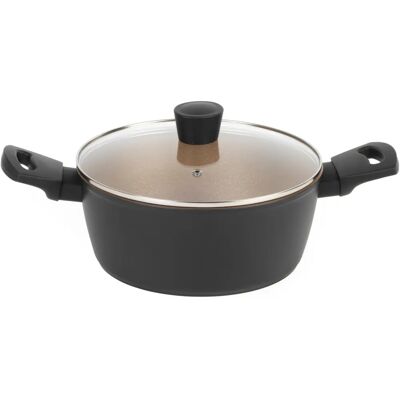 Olla Russell Hobbs Opulence - Antiadherente, 24cm, Negro/Oro - Olla Olla Russell Hobbs Opulence - Antiadherente, 24cm, Negro/Oro - Olla