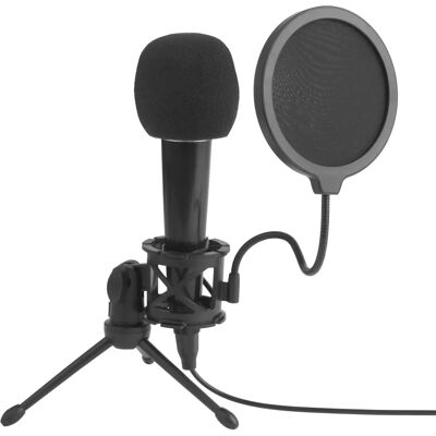 Intempo Mikrofon mit Pop-Filter - für Vlogging & Gaming Intempo Mikrofon mit Pop-Filter - für Vlogging & Gaming