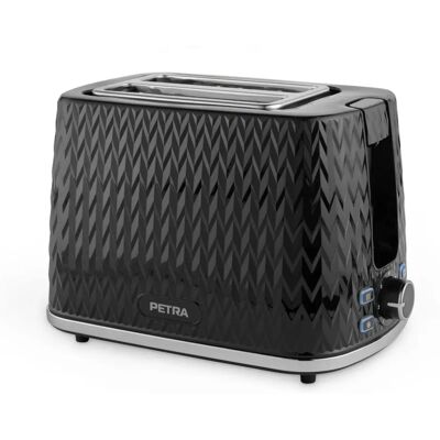 Petra Petra Chevron 2 Slice Toaster Schwarz - Toaster Petra Petra Chevron 2 Slice Toaster Schwarz - Toaster