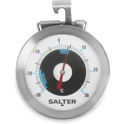 Salter 517 SSCR Rozsdamentes acél hűtő és fagyasztó hőmérő - Állítható szög, Nagy kijelző, -30°C-tól 30°C-ig Salter 517 SSCR Rozsdamentes acél hűtő és fagyasztó hőmérő - Állítható szög, Nagy kijelző, -30°C-tól 30°C-ig
