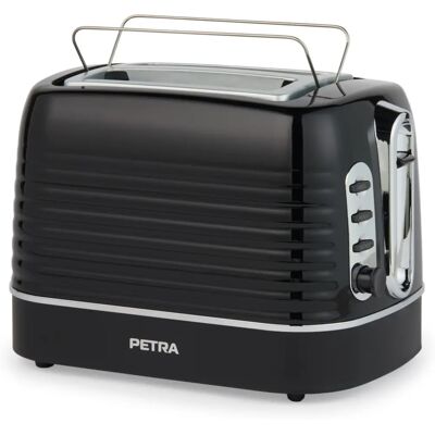 Petra - PT5573BLKVDE - Gris Oscuro - 2 rebanadas - Tostadora Petra - PT5573BLKVDE - Gris Oscuro - 2 rebanadas - Tostadora