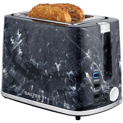 Salter - 2-Slice Marble Black - 7 Browning Levels - Toaster Salter - 2-Slice Marble Black - 7 Browning Levels - Toaster