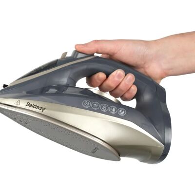 Beldray Beldray BEL01609 Titanium 2 In 1 Cordless Steam Iron - Use With Or Without Cord, 360 LED Beldray Beldray BEL01609 Titanium 2 In 1 Cordless Steam Iron - Use With Or Without Cord, 360 LED
