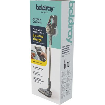 Beldray Titanium Airgility Vacuum - Cordless, Handheld, 40min Beldray Titanium Airgility Vacuum - Cordless, Handheld, 40min