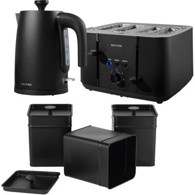 Salter 8685 Kuro - Black - 1.7L Kettle & Toaster Set Salter 8685 Kuro - Black - 1.7L Kettle & Toaster Set