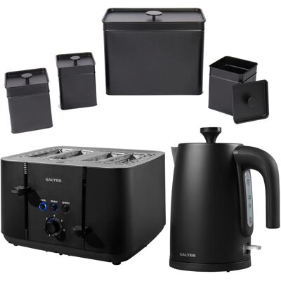 Salter - Kuro - Black - Kettle - Toaster Set Salter - Kuro - Black - Kettle - Toaster Set