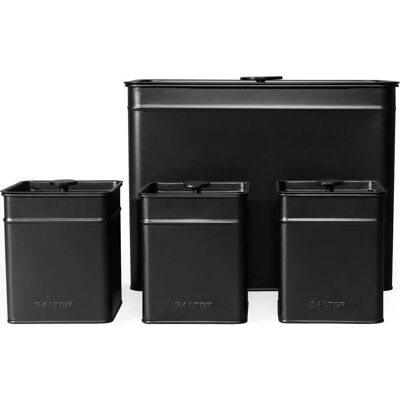 Salter Modell - 4-teiliges Vorratsdosen-Set - Kuro Range Salter Modell - 4-teiliges Vorratsdosen-Set - Kuro Range