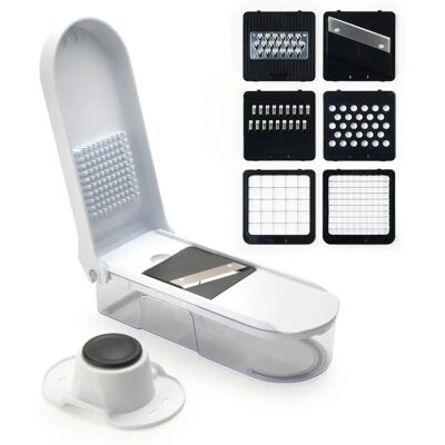 Salter Model - Voedselhacker multifunctioneel - 6 messen, compacte mandoline - Ui Salter Model - Voedselhacker multifunctioneel - 6 messen, compacte mandoline - Ui