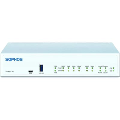 Dispositivo di Rete Sophos SD-RED 60 - 850 Mbit/s PoE Dispositivo di Rete Sophos SD-RED 60 - 850 Mbit/s PoE