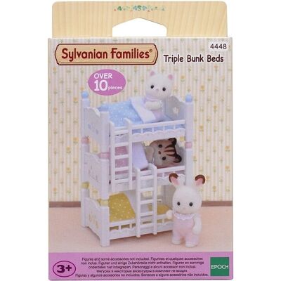 Sylvanian Families Model Triple Bunk Beds - Toy Playset Accessory Sylvanian Families Model Triple Bunk Beds - Toy Playset Accessory